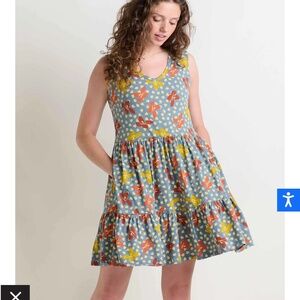Women’s Toad&Co Marley Tiered Sleeveless Dress, Size L